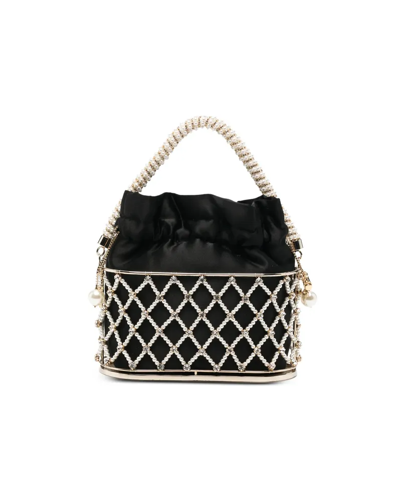 Rosantica Holli Eterea Faux-pearl Crystal-embellished Mini Bag Gold
