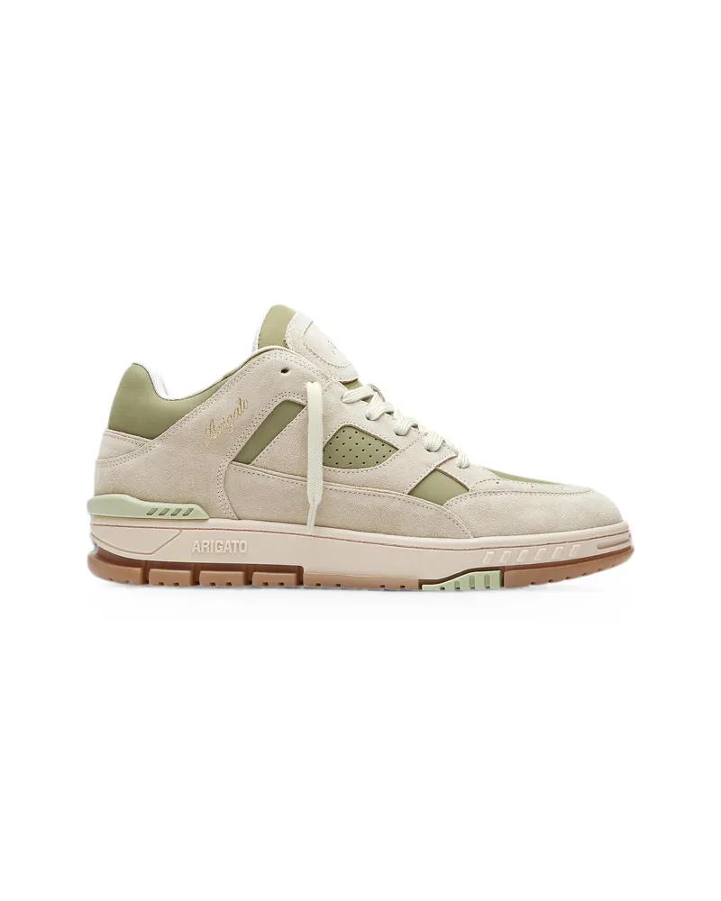 Axel Arigato Area Lo Panelled Suede Sneakers Neutrals
