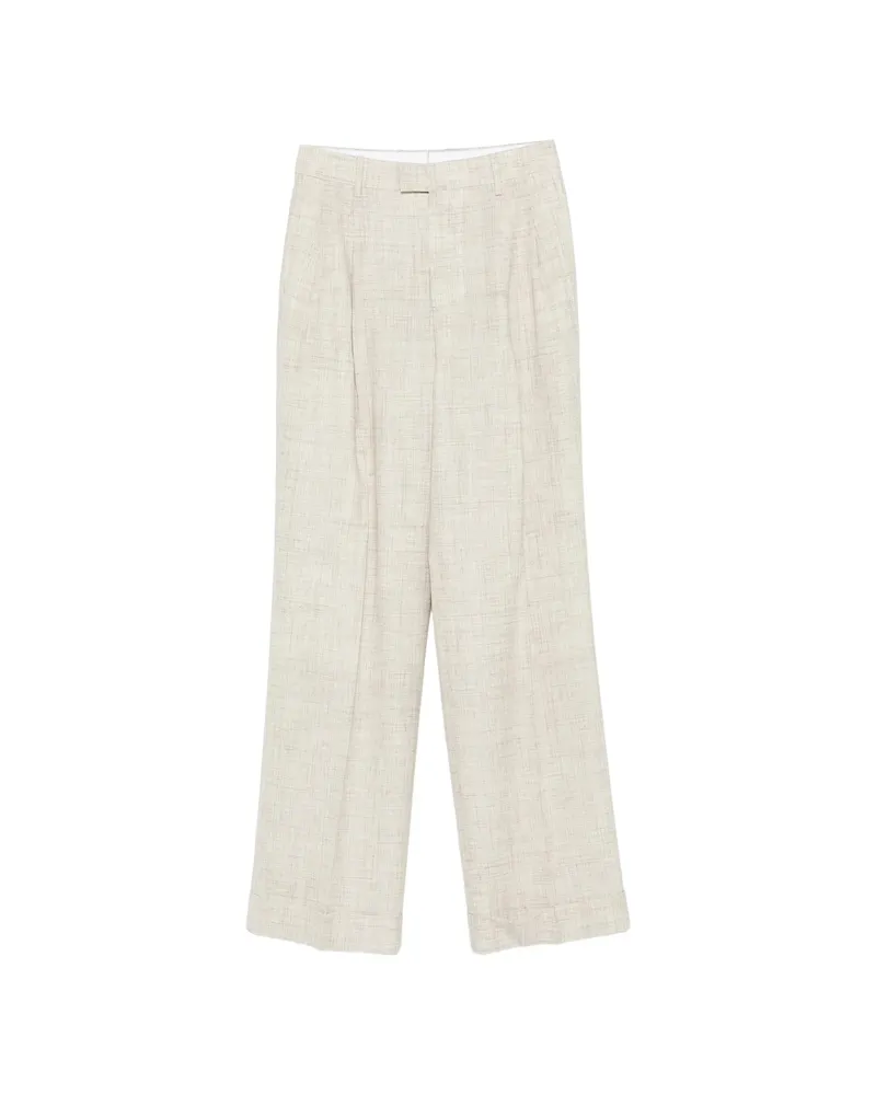 Berwich Simona Pleated Trousers Neutrals