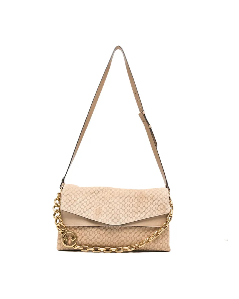 Gucci Large GGchain Shoulder Bag Neutrals