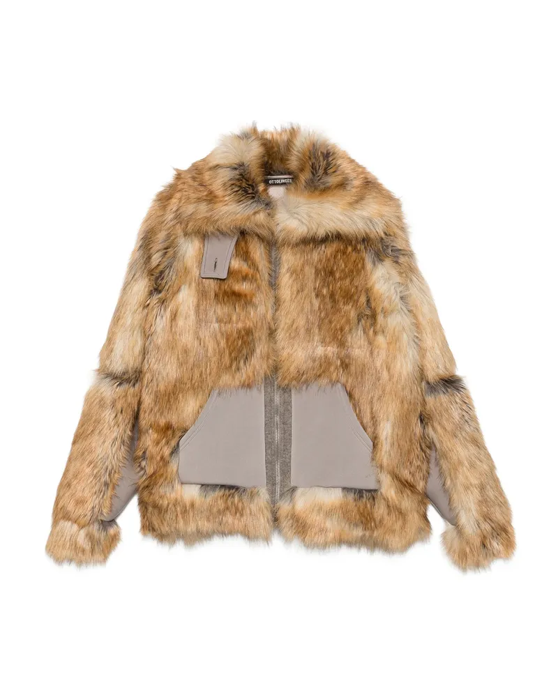 OTTOLINGER Long-sleeves Panelled Jacket Brown