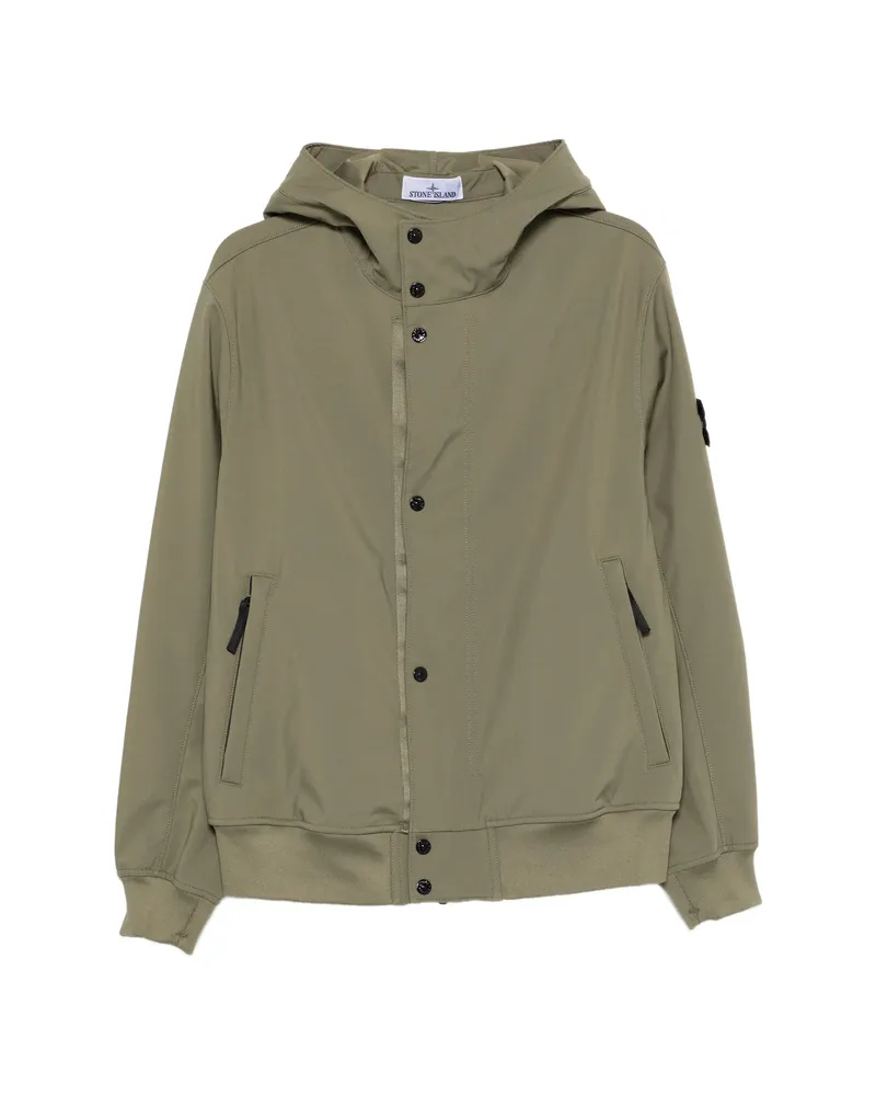 Stone Island Hooded Jacket Green