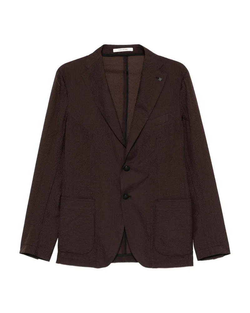 Tagliatore Textured Blazer Brown
