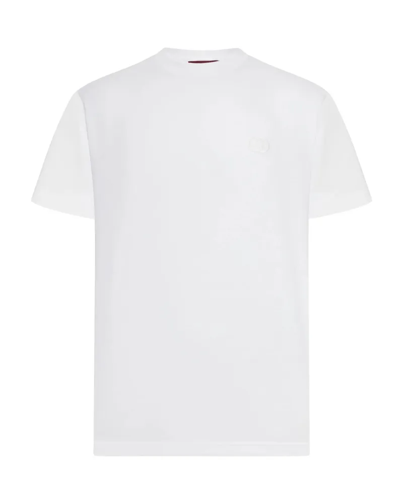Gucci Interlocking G-embroidered T-shirt White