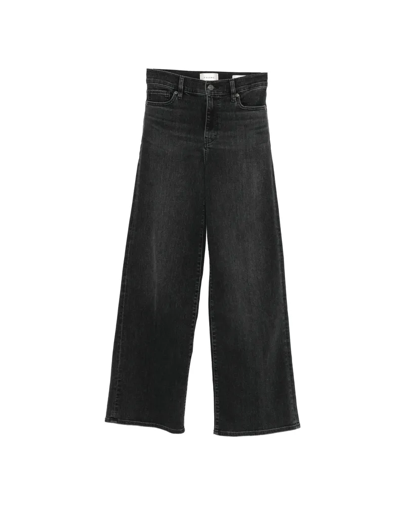 Frame Denim Le Slim Wide-leg Jeans Black