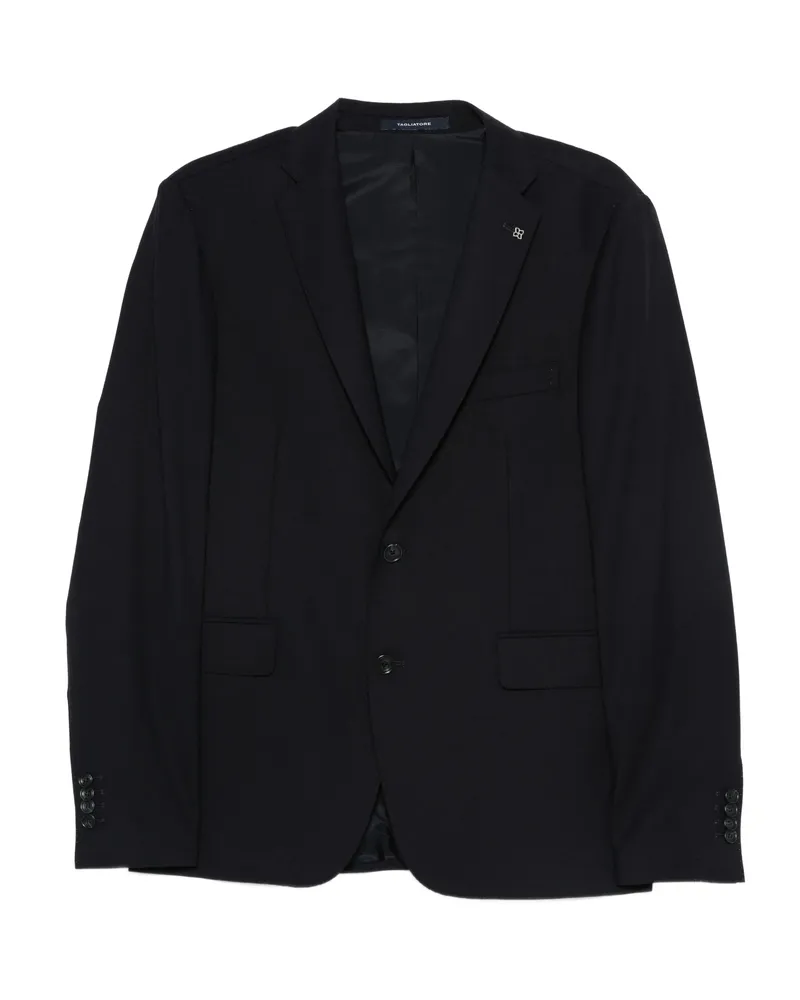 Tagliatore Single-breasted Wool Suit Blue