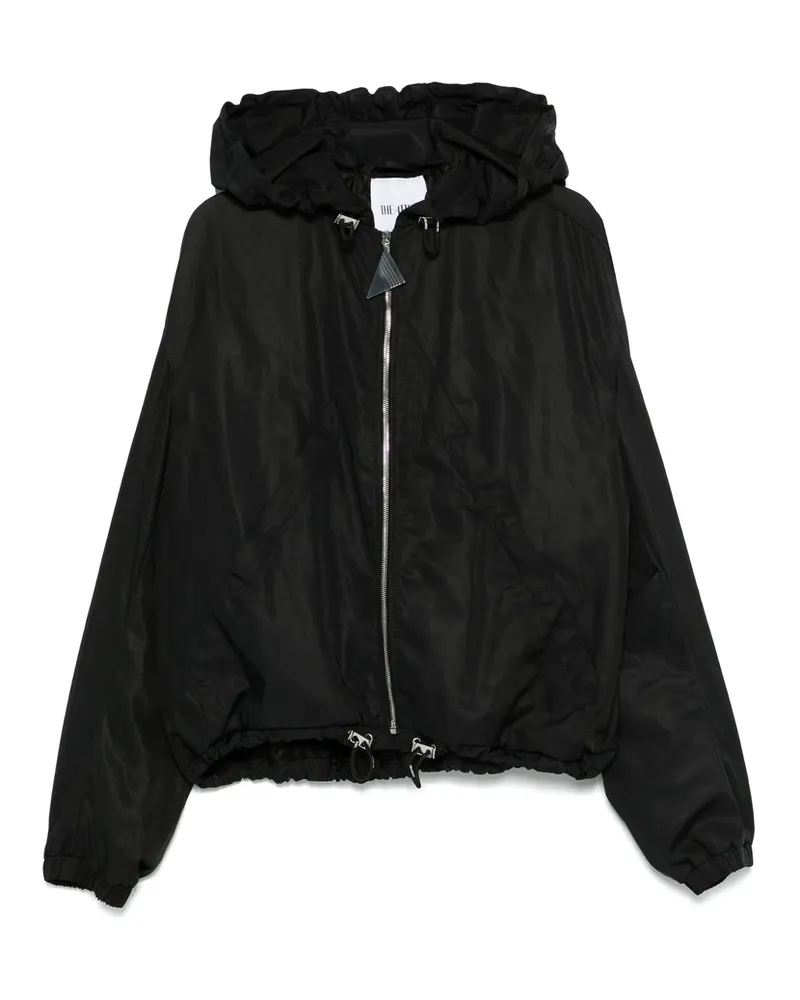 ATTICO Hooded Bomber Jacket Black
