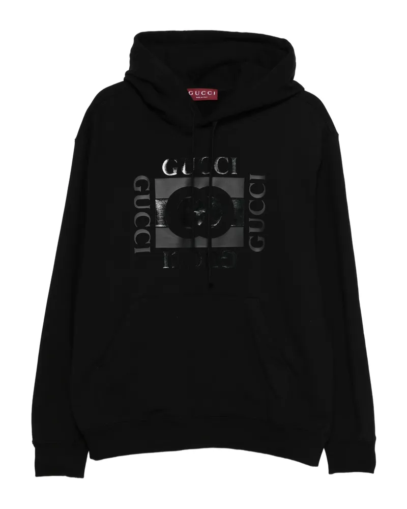 Gucci Logo Hoodie Black