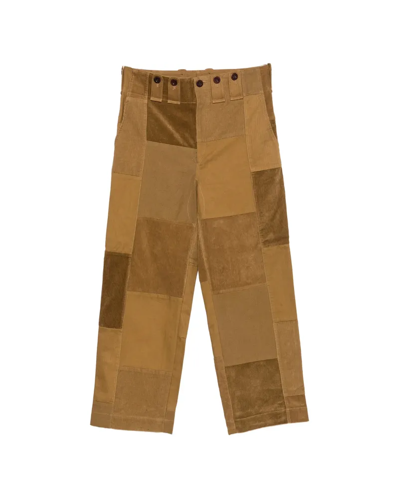 Junya Watanabe Patchwork Corduroy Trousers Brown