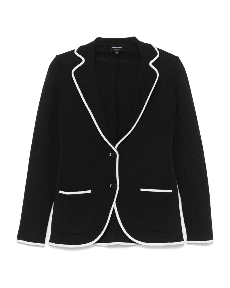 Giorgio Armani Single-breasted Blazer Black