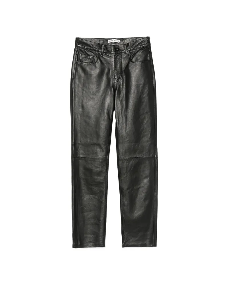 Blazé Milano Leather Trousers Black
