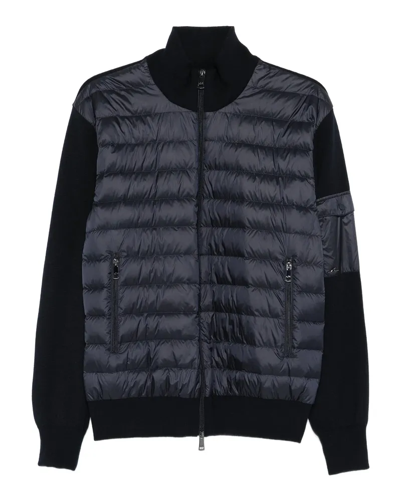 Paul & Shark Quilted Wool-sleeve Jacket Blue