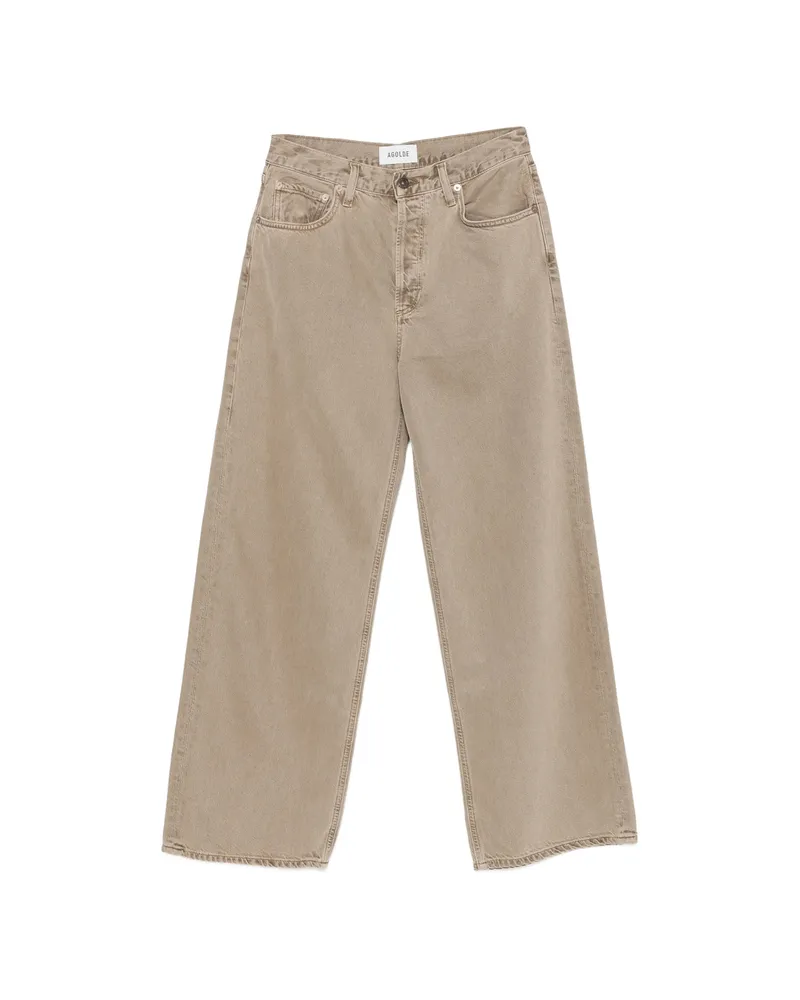 AGOLDE Low Slung Baggy Wide-leg Jeans Grey