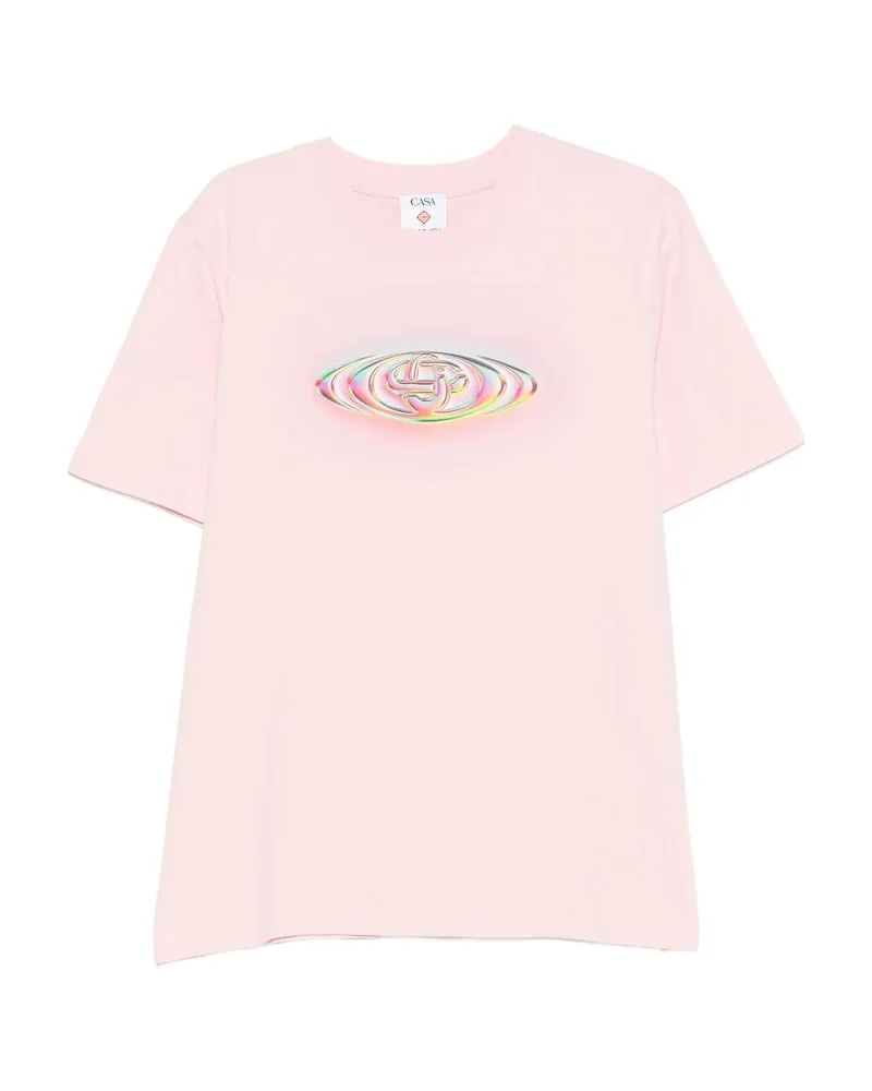Casablanca Paris Graphic T-shirt Pink