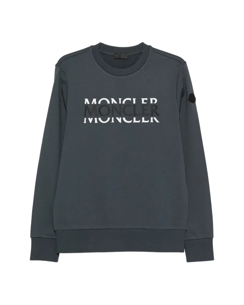 Moncler Logo-print Sweatshirt Blue
