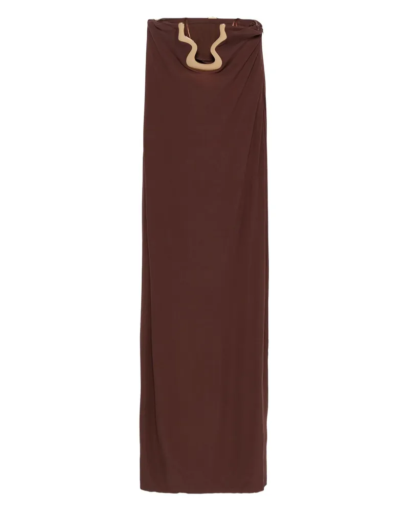 Cult Gaia April Cut-out Maxi Dress Brown