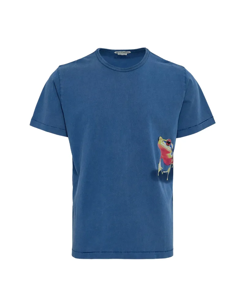 J.W.Anderson Peeking Frog T-shirt Blue