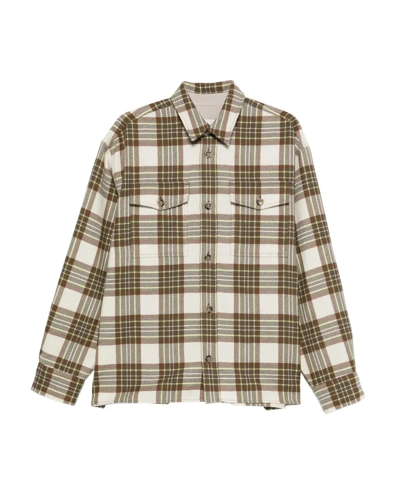 AMI Paris Cotton Shirt Brown