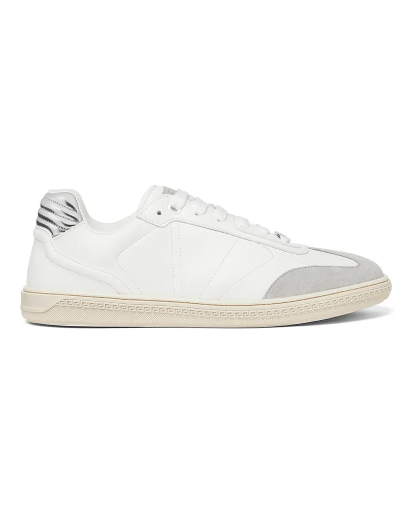 Versace Greca-motif Panelled Sneakers White