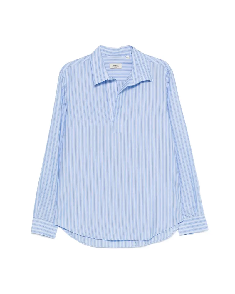 Altea Striped Notch Shirt Blue