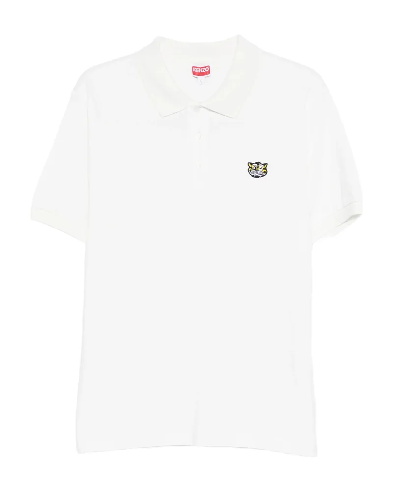 Kenzo Wild Tiger Polo Shirt White