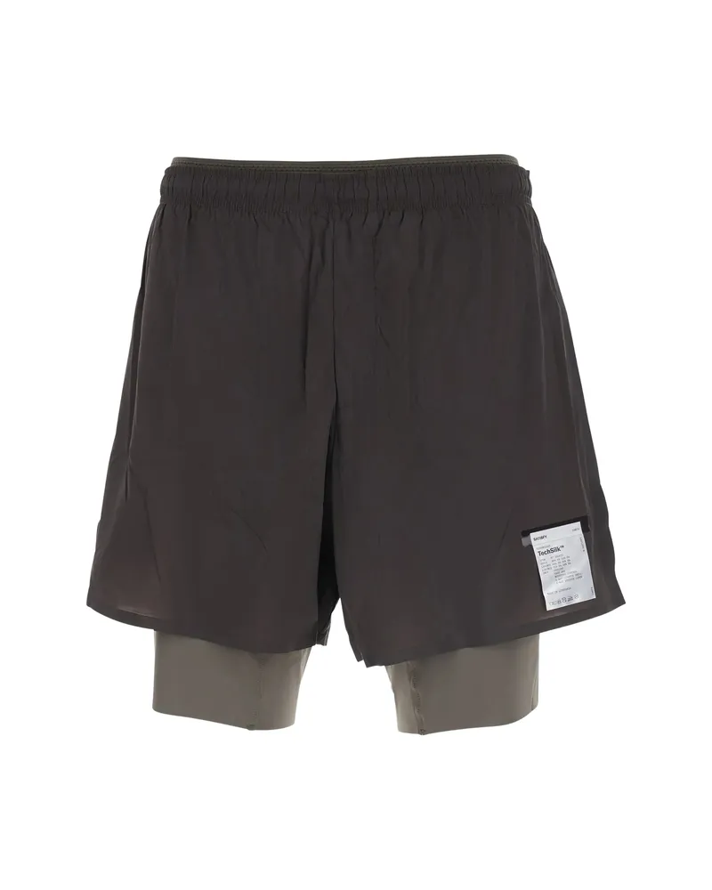 Satisfy TechSilk 8" Layered Shorts Black