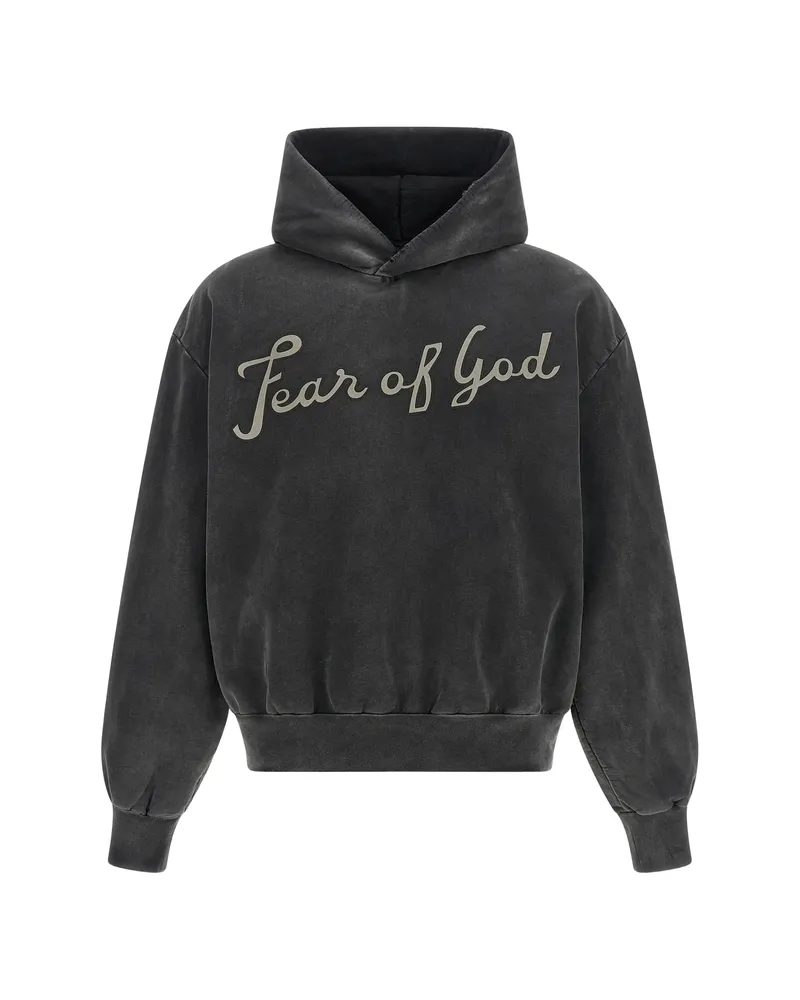 Fear of God 26 Graphic-print Cotton Hoodie Grey