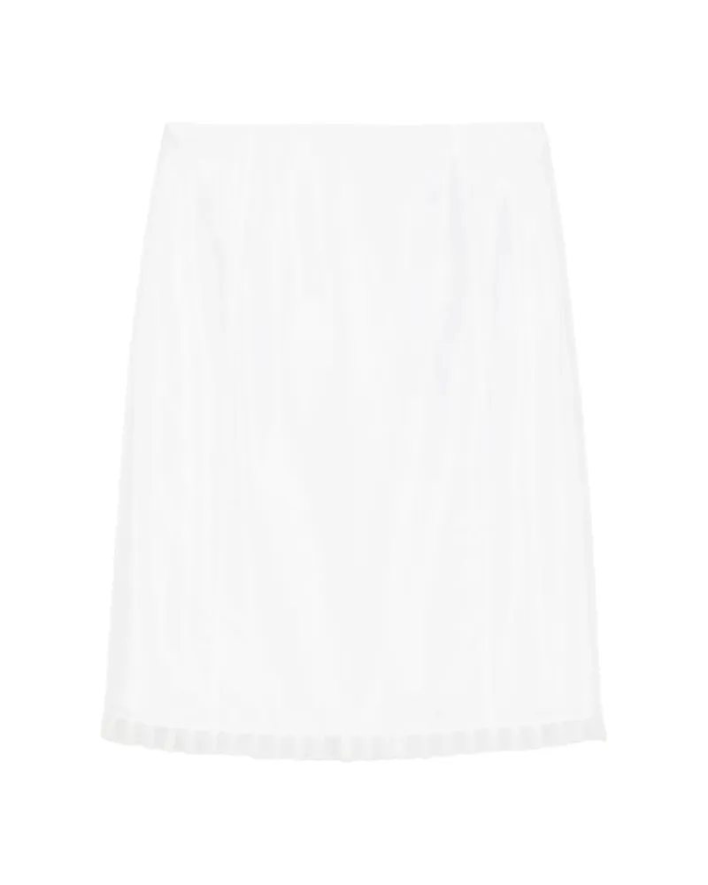Dunst Pleated Midi Skirt White