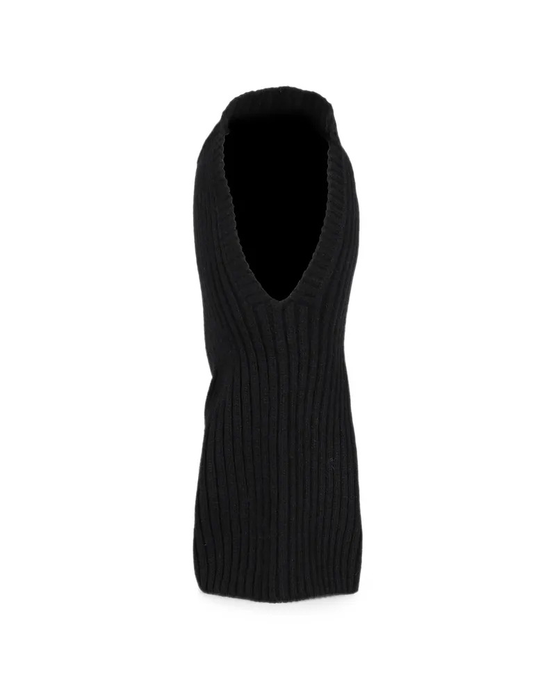 NEEDLES Wool Ribbed-knit Balaclava Black