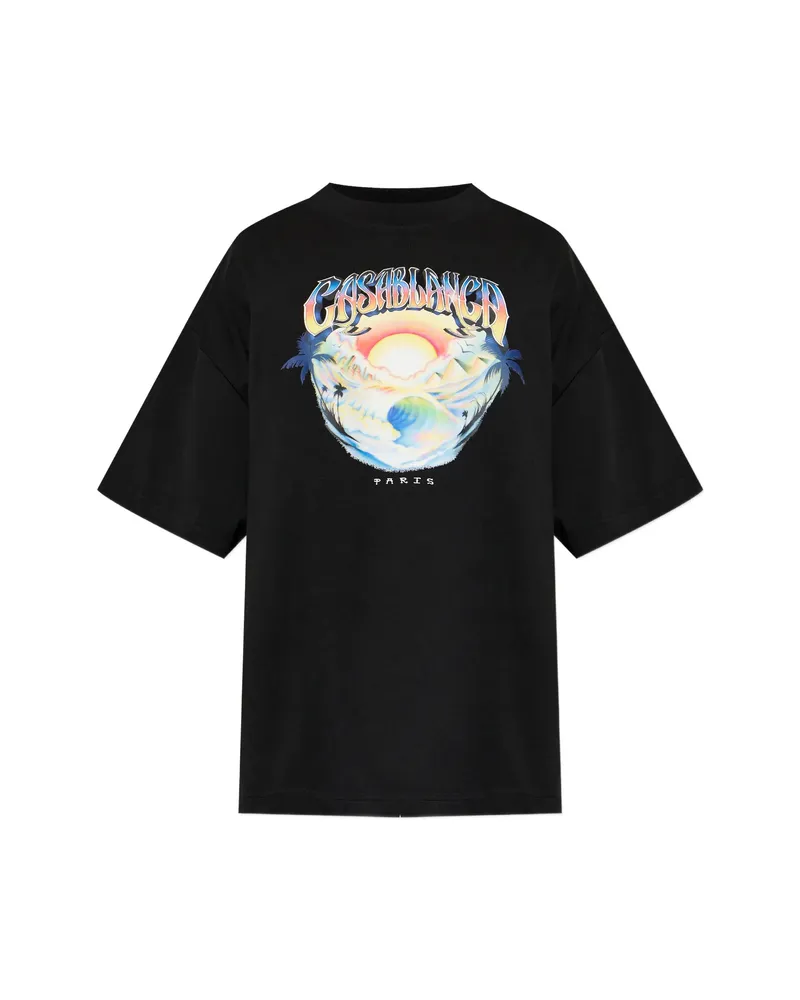 Casablanca Paris Graphic-print T-shirt Black