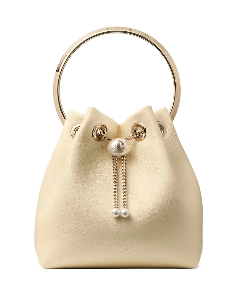 Jimmy Choo Bon Bon Bucket Bag Neutrals