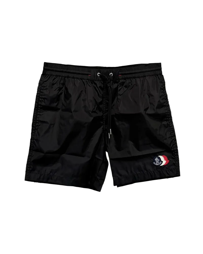 Moncler Logo-patch Swim Shorts Black
