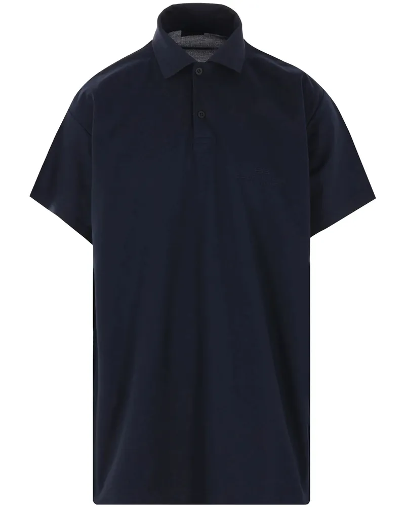 Balenciaga Interwined Polo Shirt Blue