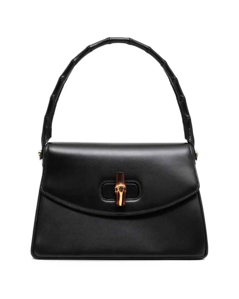 Gucci Medium Bamboo Vendetta Tote Bag Black