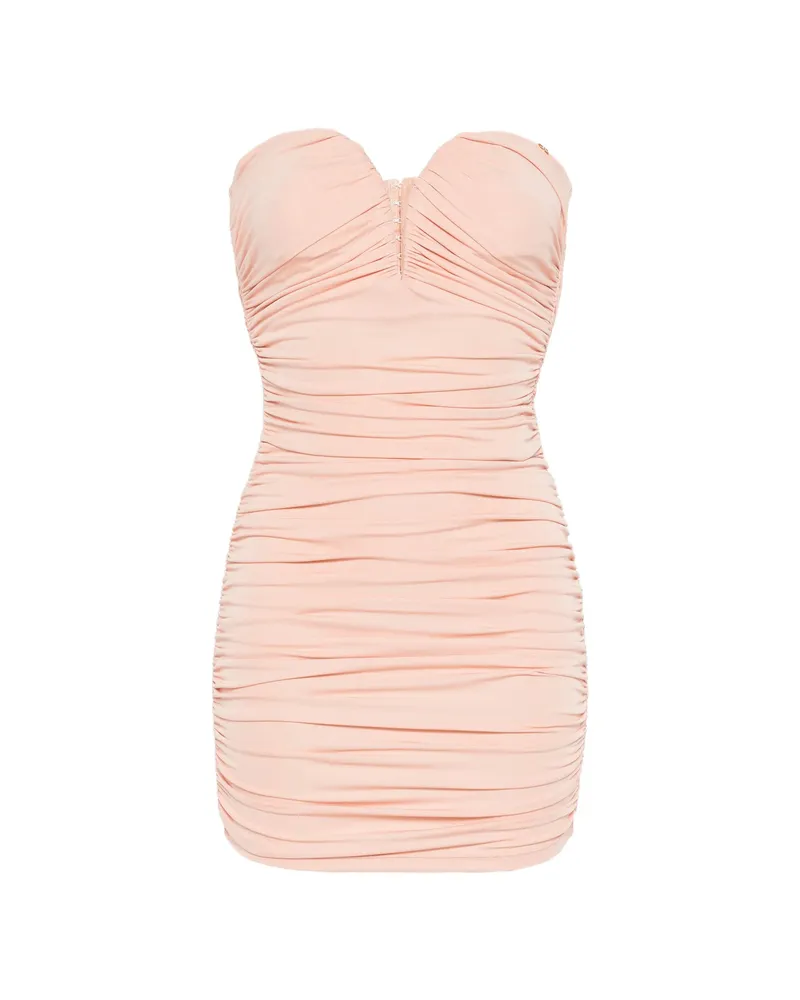 Elisabetta Franchi Sweetheart-neckline Ruched Mini Dress Pink
