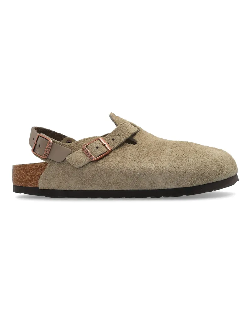 Birkenstock Tokio II Suede Clogs Neutrals