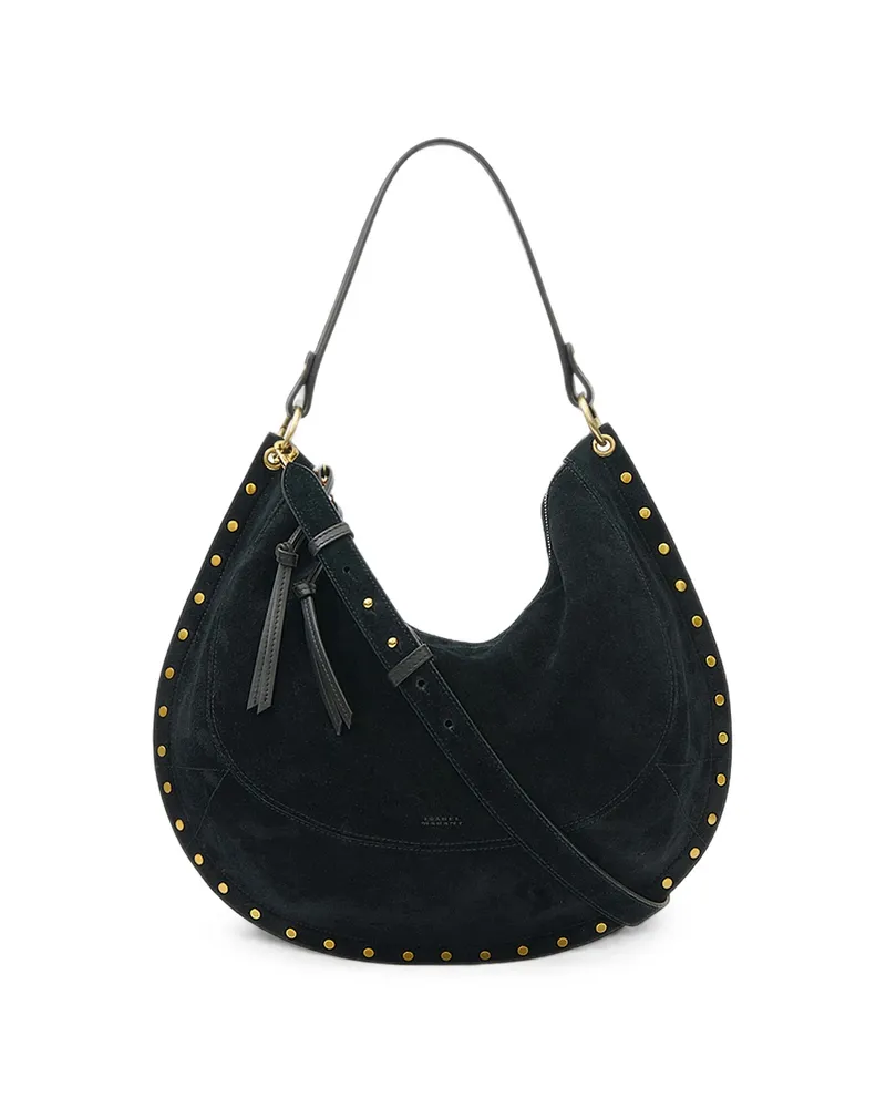 Isabel Marant Oskan Soft L Suede Bag Black
