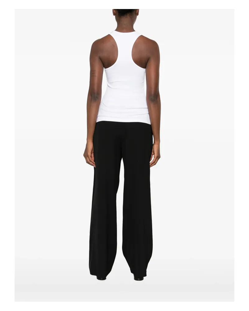 Stella McCartney Slogan-print Racerback Tank Top White