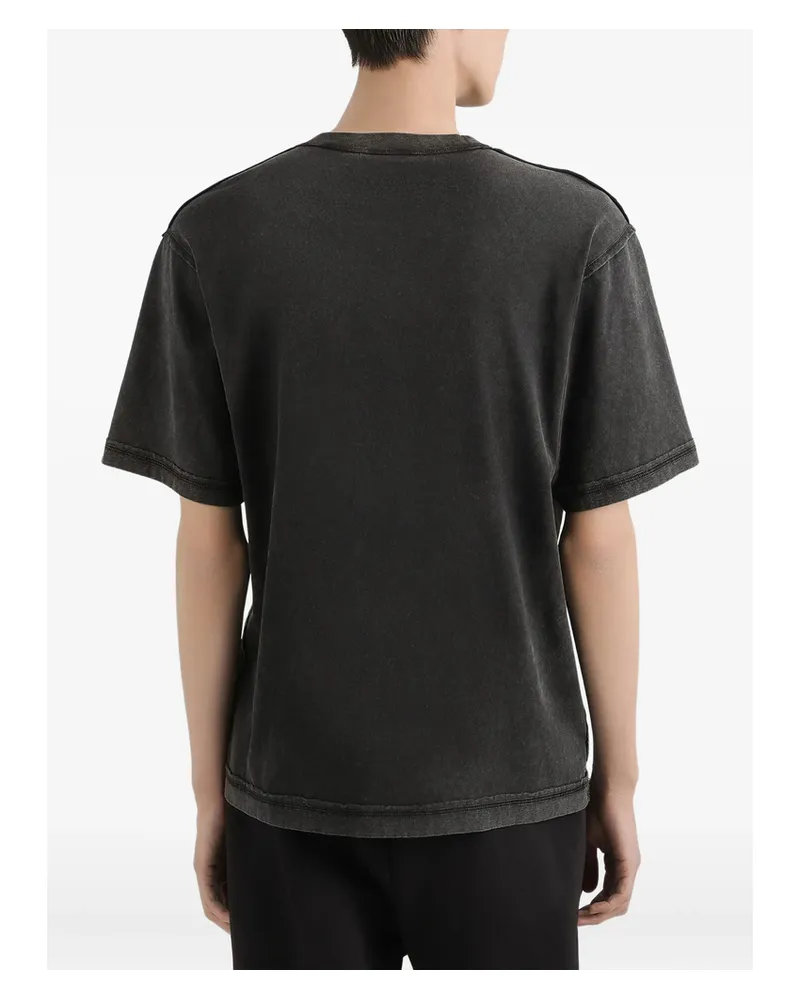 Dolce & Gabbana Milano 984 Printed Cotton T-shirt Grey