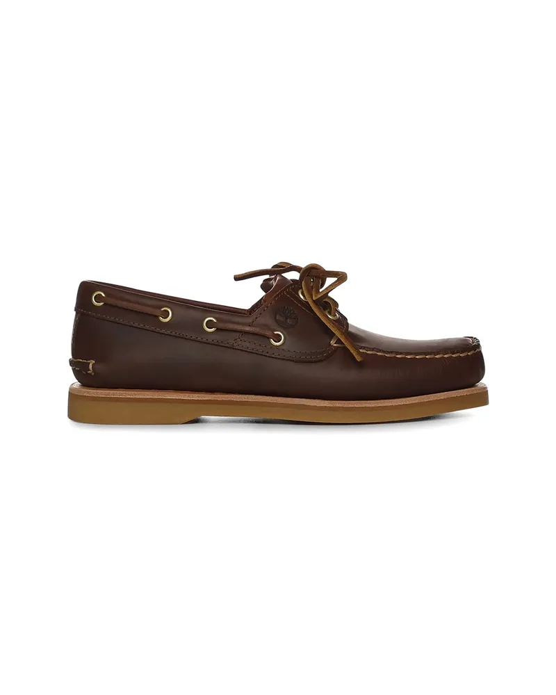 Timberland Full Grain Tie Loafers Brown