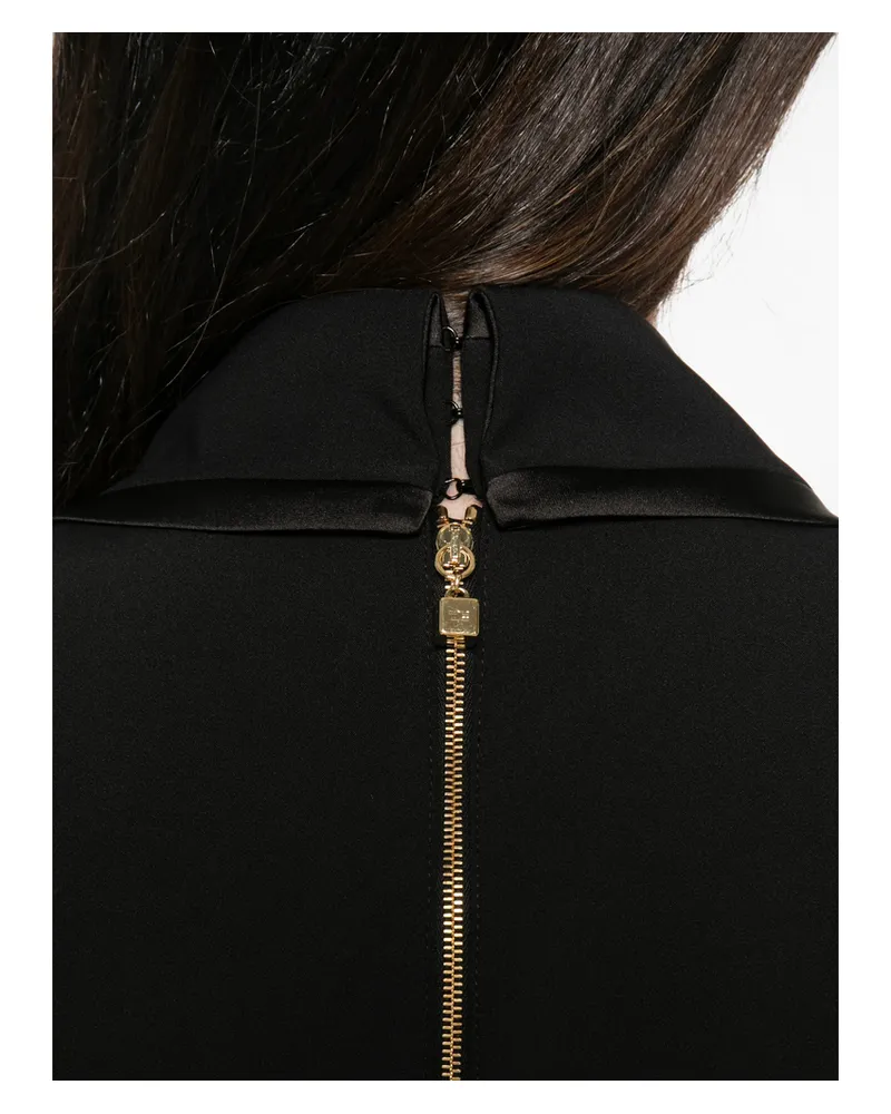 Elisabetta Franchi Peplum-waist Halterneck Jumpsuit Black