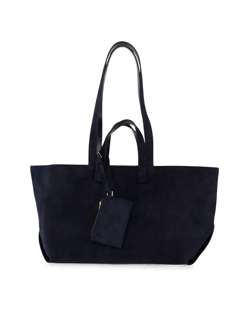 A.P.C. A. p.c. Le Drummer Suede Shoulder Bag Blue