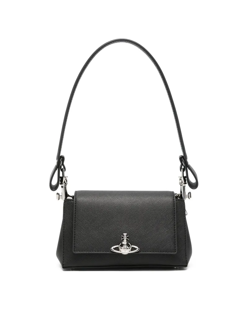 Vivienne Westwood Small Hazel Logo-plaque Shoulder Bag Black