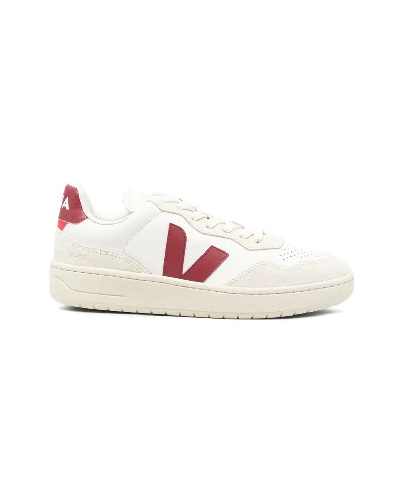 VEJA V-90 Leather Sneakers Neutrals
