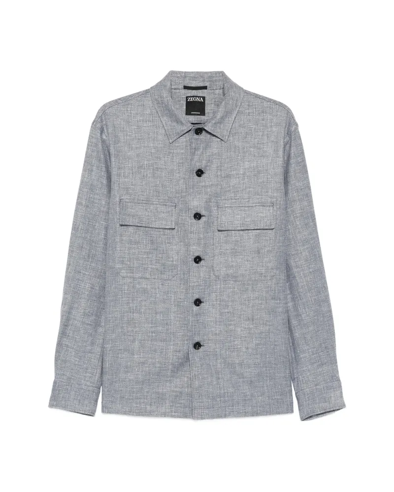 Ermenegildo Zegna Chest-pocket Shirt Blue