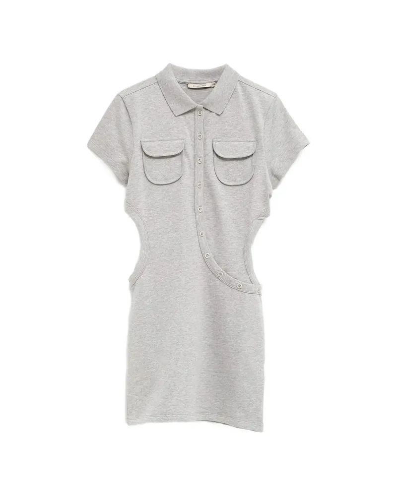 Paloma Wool Susana Cut-out Button-up Dress Grey