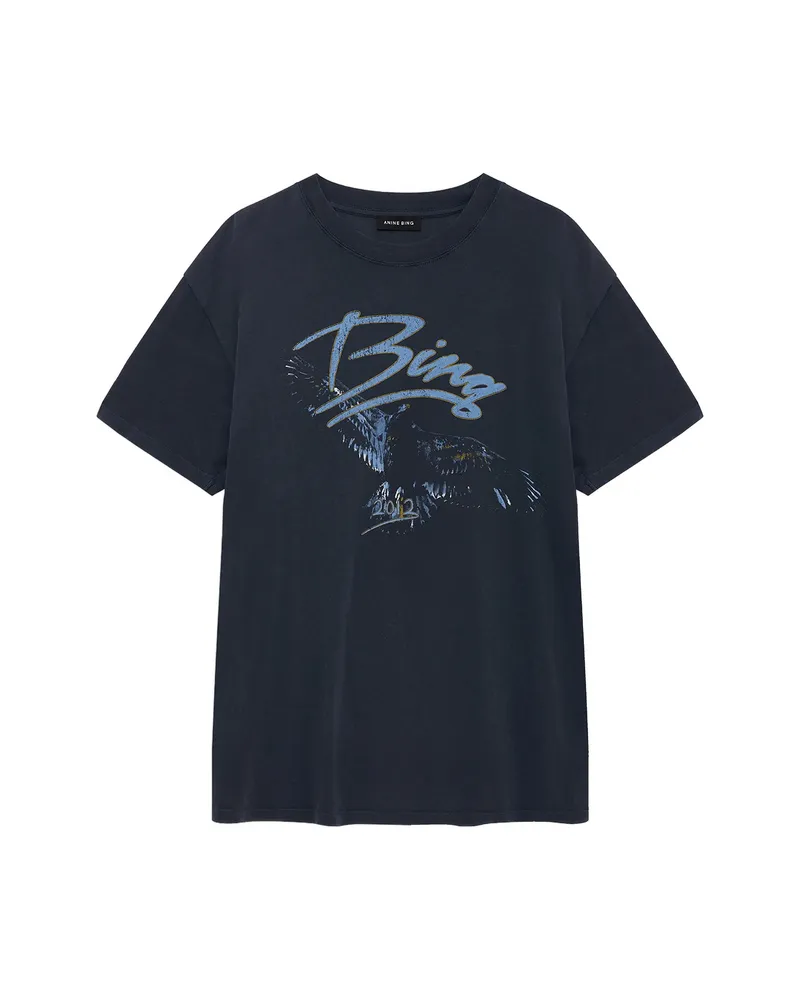 Anine Bing Printed T-shirt Black