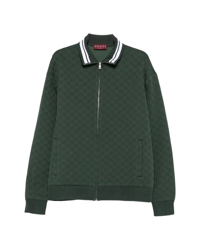 Gucci Logo-pattern Jacket Green