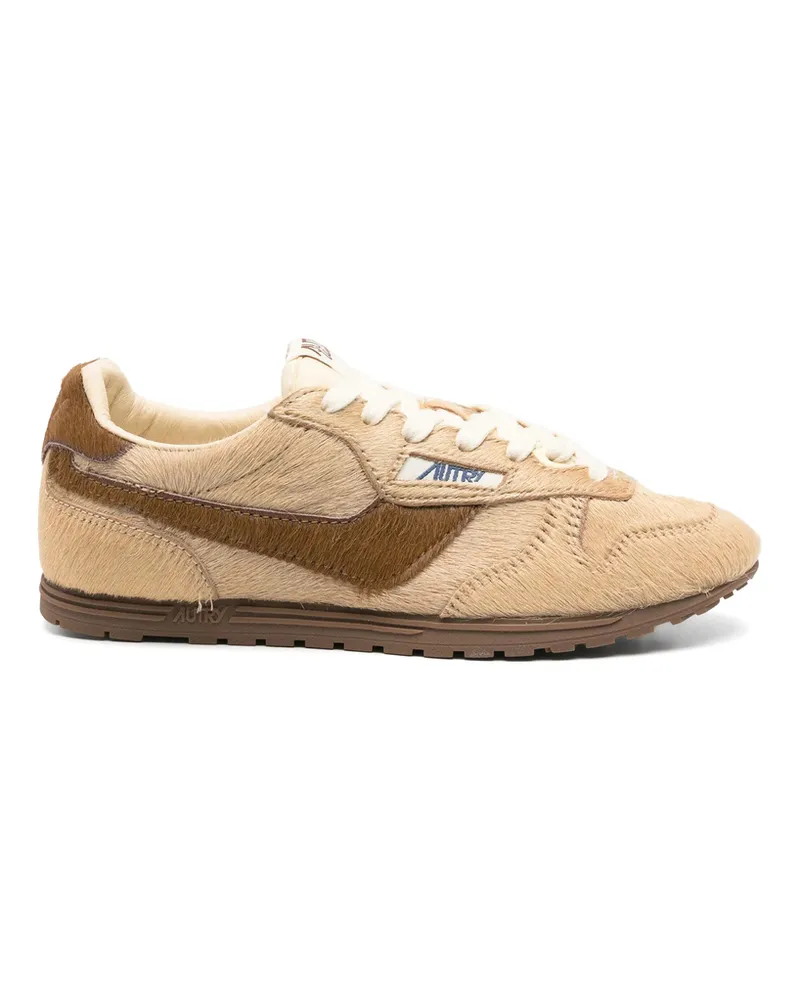AUTRY Suede Leather Trainers Neutrals