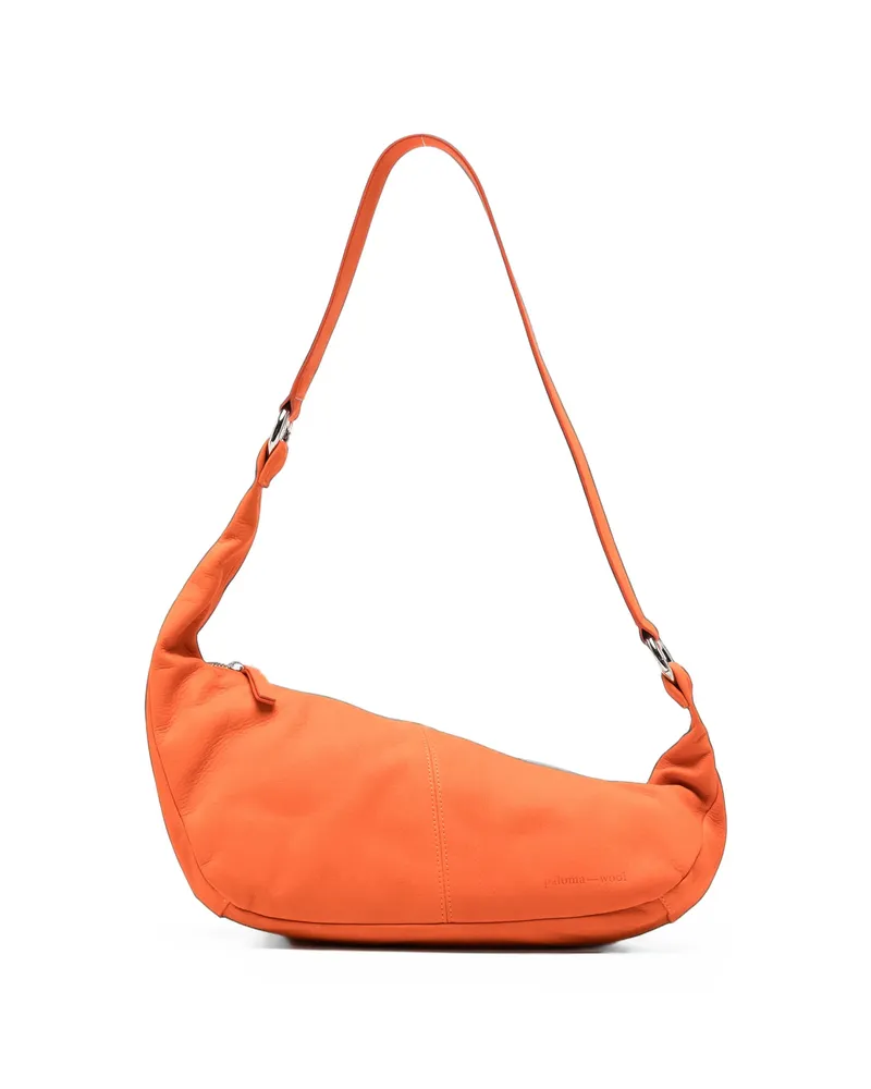 Paloma Wool Mini Dry Leather Shoulder Bag Orange